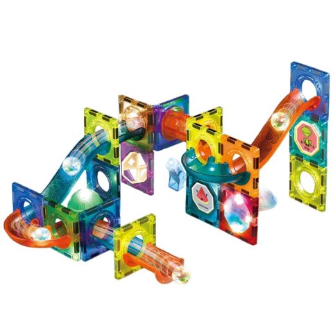WOOPIE Klocki Magnetyczne Tor Kulkowy Świetlny 49 el. WOOPIE Klocki Magnetyczne Tor Kulkowy Świetlny 49 el.