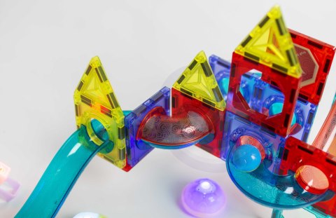 WOOPIE Klocki Magnetyczne Tor Kulkowy Świetlny 75 el. WOOPIE Klocki Magnetyczne Tor Kulkowy Świetlny 75 el.