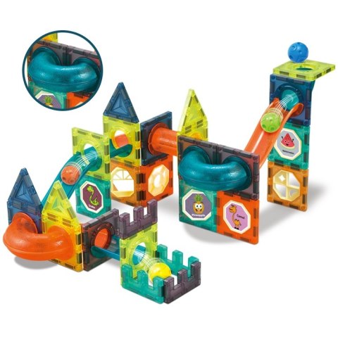WOOPIE Klocki Magnetyczne Tor Kulkowy Świetlny 75 el. WOOPIE Klocki Magnetyczne Tor Kulkowy Świetlny 75 el.