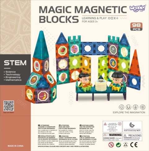 WOOPIE Klocki Magnetyczne Zamek 98 el. WOOPIE Klocki Magnetyczne Zamek 98 el.