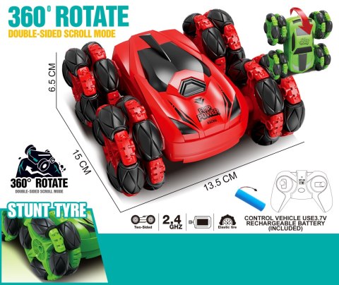 WOOPIE Zdalnie Sterowane Auto RC Akrobata Rotacja 360 z Pilotem 2,4 GHz WOOPIE Zdalnie Sterowane Auto RC Akrobata Rotacja 360 z Pilotem 2,4 GHz