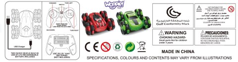 WOOPIE Zdalnie Sterowane Auto RC Akrobata Rotacja 360 z Pilotem 2,4 GHz WOOPIE Zdalnie Sterowane Auto RC Akrobata Rotacja 360 z Pilotem 2,4 GHz