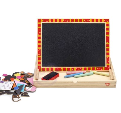 TOOKY TOY Drewniana Tablica Dwustronna Puzzle Układanka Magnetyczna Farma TOOKY TOY Drewniana Tablica Dwustronna Puzzle Układanka Magnetyczna Farma