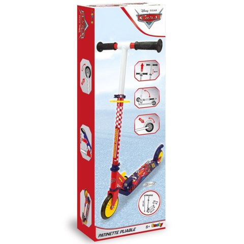 SMOBY Hulajnoga Dwukołowa Auta 3 Cars Metalowa SMOBY Hulajnoga Dwukołowa Auta 3 Cars Metalowa