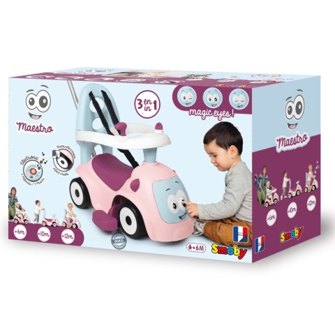 SMOBY Jeździk Maestro 3w1 Różowy SMOBY Jeździk Maestro 3w1 Różowy