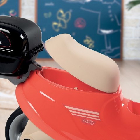 SMOBY Skuter Retro z bagażnikiem Dostawca jedzenia SMOBY Skuter Retro z bagażnikiem Dostawca jedzenia
