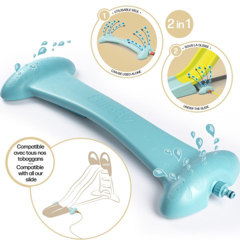 SMOBY Splashy Way 2w1 Ogrodowa Zabawka Wodna SMOBY Splashy Way 2w1 Ogrodowa Zabawka Wodna