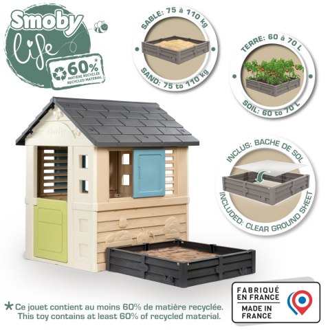 Smoby Life Domek ogrodowy z piaskownicą Smoby Life Domek ogrodowy z piaskownicą