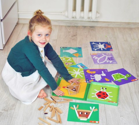 TOOKY TOY Układanka Gra Logiczna Łamigłówki Klocki Magnetyczne dla Dzieci 49 el. TOOKY TOY Układanka Gra Logiczna Łamigłówki Klocki Magnetyczne dla Dzieci 49 el.