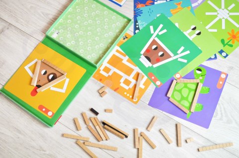 TOOKY TOY Układanka Gra Logiczna Łamigłówki Klocki Magnetyczne dla Dzieci 49 el. TOOKY TOY Układanka Gra Logiczna Łamigłówki Klocki Magnetyczne dla Dzieci 49 el.