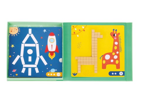 TOOKY TOY Układanka Gra Logiczna Łamigłówki Klocki Magnetyczne dla Dzieci 49 el. TOOKY TOY Układanka Gra Logiczna Łamigłówki Klocki Magnetyczne dla Dzieci 49 el.