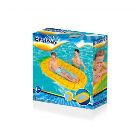 Materac dla dzieci Ananas BESTWAY Siateczkowe dno + Zestaw naprawczy Materac dla dzieci Ananas BESTWAY Siateczkowe dno + Zestaw naprawczy