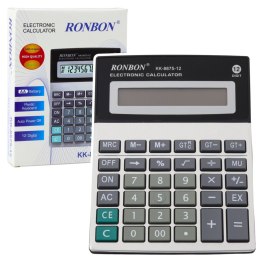 LEAN Kalkulator Biurowy Ronbon KK-8875-12 Duży Wyświetlacz 12-Cyfrowy