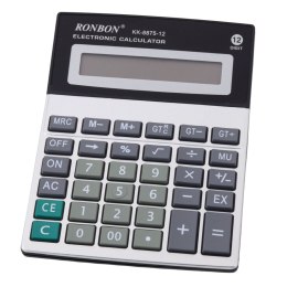 LEAN Kalkulator Biurowy Ronbon KK-8875-12 Duży Wyświetlacz 12-Cyfrowy