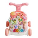 LEAN Toys Chodzik Edukacyjny Stolik Panel Interaktywny Stolik 5w1 Różowy