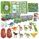 LEAN Toys Kalendarz Adwentowy Dla Dzieci Dinozaury Figurki Akcesoria