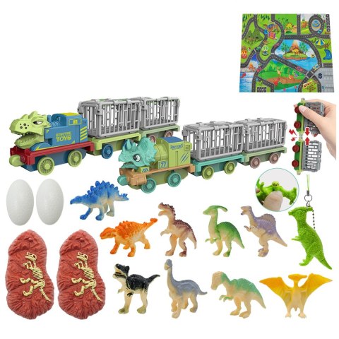 LEAN Toys Kalendarz Adwentowy Dla Dzieci Dinozaury Figurki Akcesoria LEAN Toys Kalendarz Adwentowy Dla Dzieci Dinozaury Figurki Akcesoria