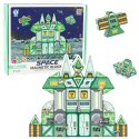 LEAN Toys Klocki Magnetyczne Kosmos Stacja Kosmiczna 4D 66el