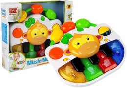 LEAN Toys Pianinko z Małpką dla Niemowlaka Dźwięk Światła