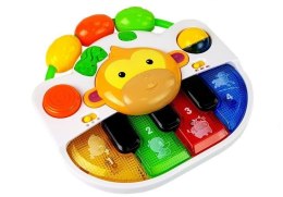 LEAN Toys Pianinko z Małpką dla Niemowlaka Dźwięk Światła