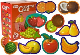 LEAN Toys Puzzle Edukacyjne Dla Niemowląt Owoce 5 Części 40 Elementów