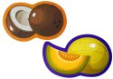 LEAN Toys Puzzle Edukacyjne Dla Niemowląt Owoce 5 Części 40 Elementów