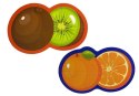 LEAN Toys Puzzle Edukacyjne Dla Niemowląt Owoce 5 Części 40 Elementów