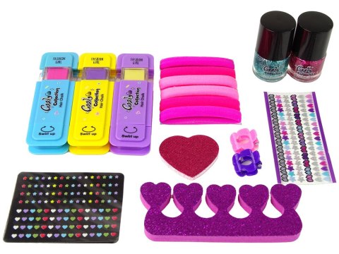 LEAN Toys Zestaw Do Zdobienie Paznokci i Włosów Szkatułka LEAN Toys Zestaw Do Zdobienie Paznokci i Włosów Szkatułka