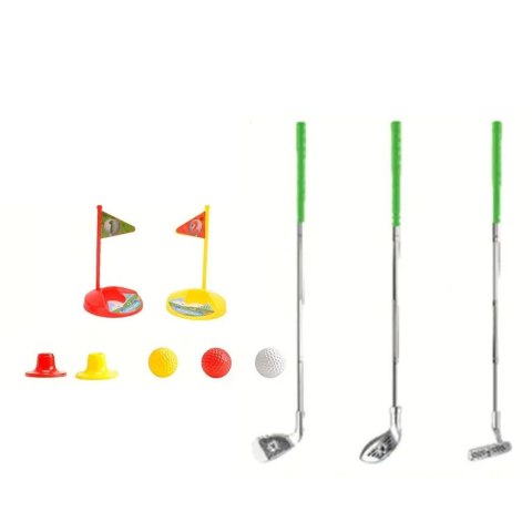 LEAN Toys Zestaw Golfowy Dla Dzieci Kije Piłeczki Flagi Podstawki 48el LEAN Toys Zestaw Golfowy Dla Dzieci Kije Piłeczki Flagi Podstawki 48el