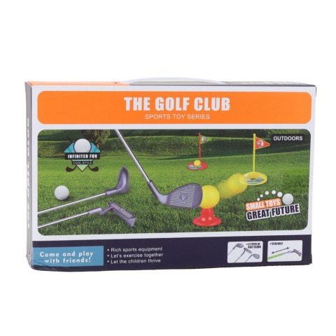 LEAN Toys Zestaw Golfowy Dla Dzieci Kije Piłeczki Flagi Podstawki 48el LEAN Toys Zestaw Golfowy Dla Dzieci Kije Piłeczki Flagi Podstawki 48el