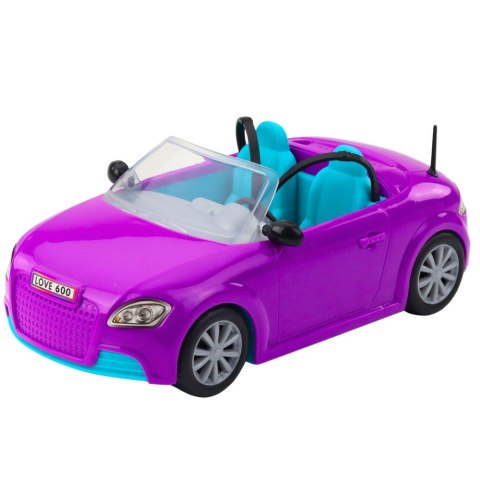 LEAN Toys Zestaw Mini Laleczka Ankiki Samochód Kabriolet Fioletowy LEAN Toys Zestaw Mini Laleczka Ankiki Samochód Kabriolet Fioletowy