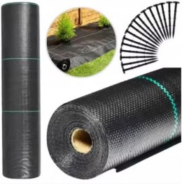 LEAN Trike Agrotkanina czarna 1,1x100m UV 135g antychwastowa agrowłóknina + kotwy