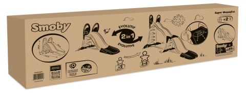Smoby Zjeżdżalnia MEGAGLISS 2w1 Smoby Zjeżdżalnia MEGAGLISS 2w1