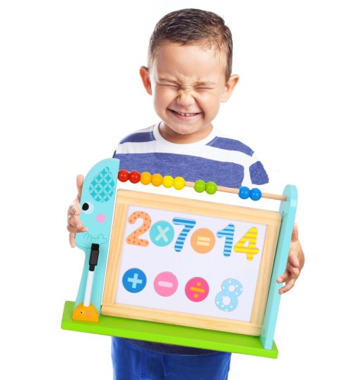 TOOKY TOY Duża Drewniana Tablica Dwustronna Magnetyczna+ Kredowa TOOKY TOY Duża Drewniana Tablica Dwustronna Magnetyczna+ Kredowa