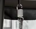 LEAN Huśtawka Czteroosobowa Ogrodowa Bujana Daszek Wolnostojąca Czarna