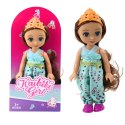 LEAN TOYS Mini Laleczka Księżniczka Korona Zdobiona Sukienka 17cm Mix