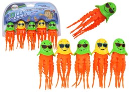 LEAN TOYS Zabawki do Kąpieli Zestaw Do Nurkowania Meduzy 6 Sztuk
