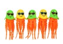 LEAN TOYS Zabawki do Kąpieli Zestaw Do Nurkowania Meduzy 6 Sztuk