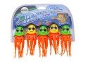 LEAN TOYS Zabawki do Kąpieli Zestaw Do Nurkowania Meduzy 6 Sztuk