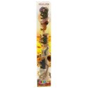 LEAN TOYS Zestaw Mini Figurki Dzikie Zwierzęta Żyrafa Zebra Lew 6-8cm 6szt