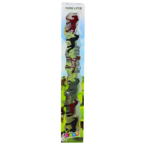 LEAN TOYS Zestaw Mini Figurki Konie Rasy Brązowy Czarny Szary 5-6cm 6szt LEAN TOYS Zestaw Mini Figurki Konie Rasy Brązowy Czarny Szary 5-6cm 6szt