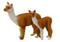 LEAN Toys Figurka Dorosła Lama 8 cm z młodą Lamą 6 cm Zwierzęta Świata