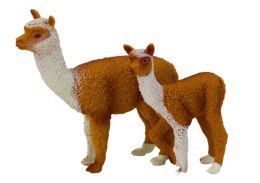 LEAN Toys Figurka Dorosła Lama 8 cm z młodą Lamą 6 cm Zwierzęta Świata