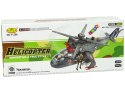 LEAN Toys Helikopter Ogromne Skrzydła Światła Czarny Dźwięk Obraca Się