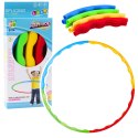 LEAN Toys Hula-hop Z Wypustkami Składane Kolorowe 8 Części 60cm