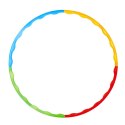 LEAN Toys Hula-hop Z Wypustkami Składane Kolorowe 8 Części 60cm