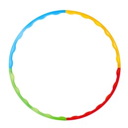LEAN Toys Hula-hop Z Wypustkami Składane Kolorowe 8 Części 60cm