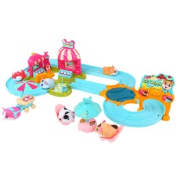 LEAN Toys Interaktywny Tor Dla Chomika Lodziarnia Kawiarnia Chomik Na Baterie