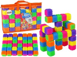 LEAN Toys Klocki Wafle Kolorowe Torba 182 Sztuki