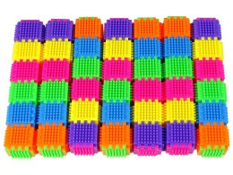 LEAN Toys Klocki Wafle Kolorowe Torba 182 Sztuki